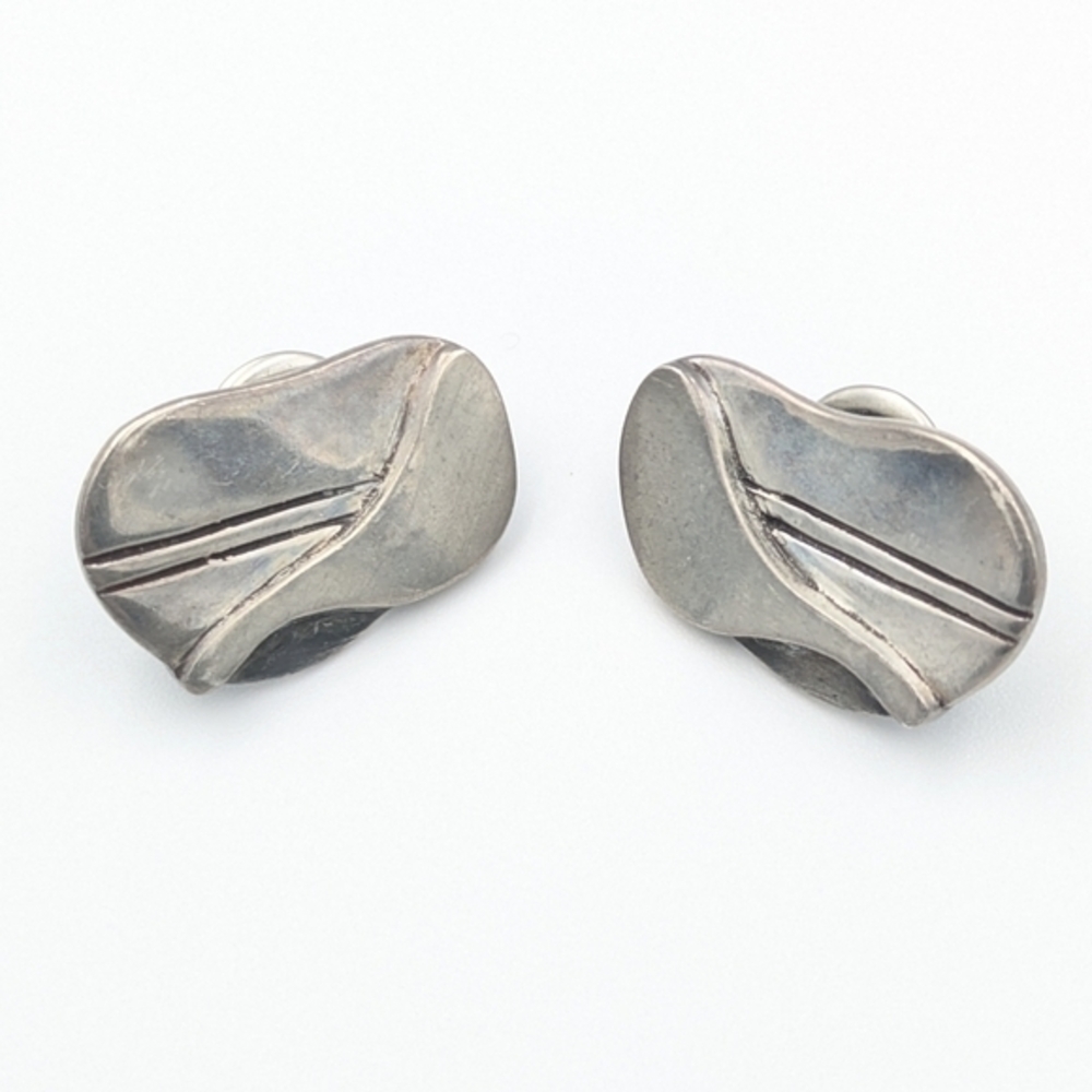 Vintage brutalist stud earrings